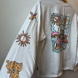 Vans Oversized Crewneck Tee with Accents on the Sleeves